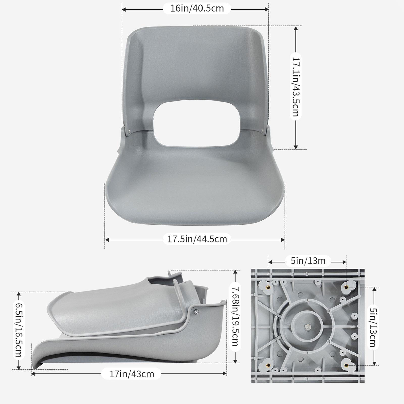 Fishing Boat Seat - Składane siedzisko do łodzi z wysokim